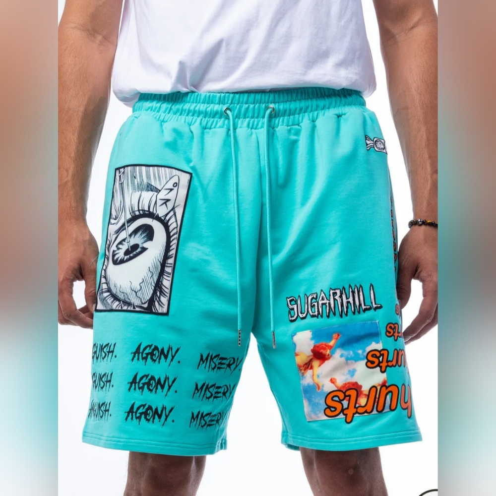 Men's SugarHill Aqua Anguish Shorts